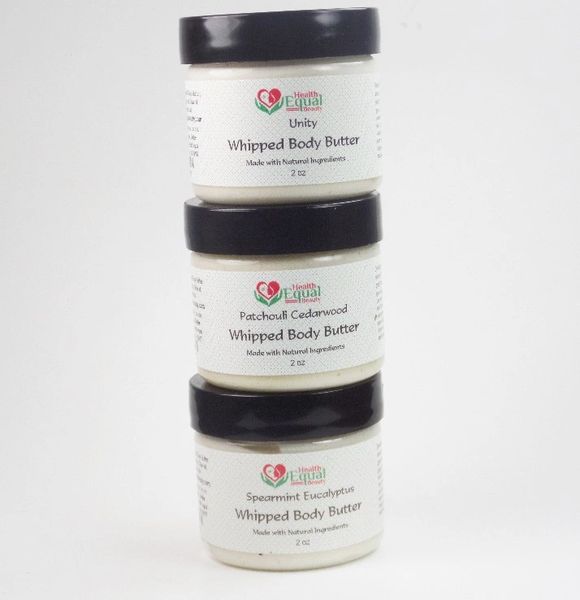 Whipped Body Butter Sample Pack Three 2 oz jars