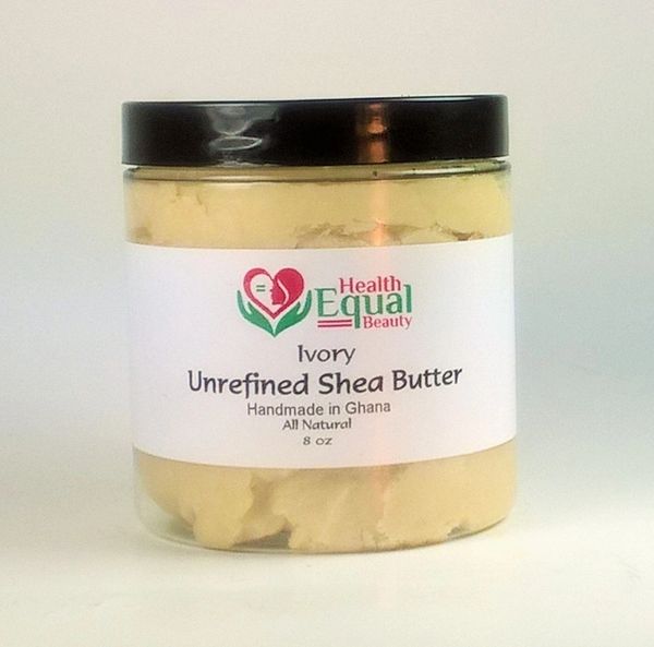 Ivory Unrefined Shea Butter 8 oz jar