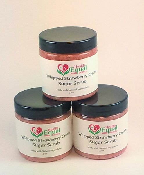 Whipped Strawberry Cream Sugar Scrub Set of 3