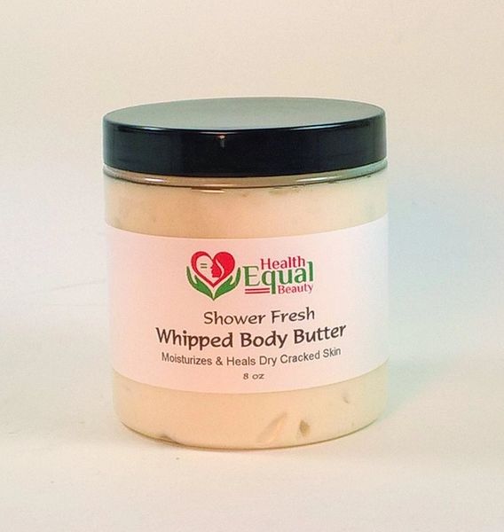 Shower Fresh Whipped Body Butter 8 oz Natural Beauty & Body Products