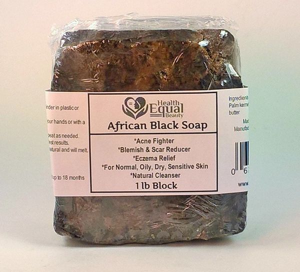 Pure African Black Soap 1 lb block