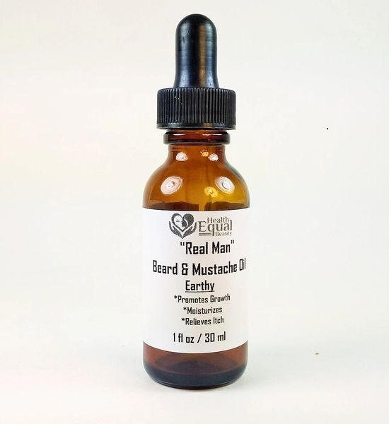 "Real Man" Earthy Beard & Mustache Oil 1 oz