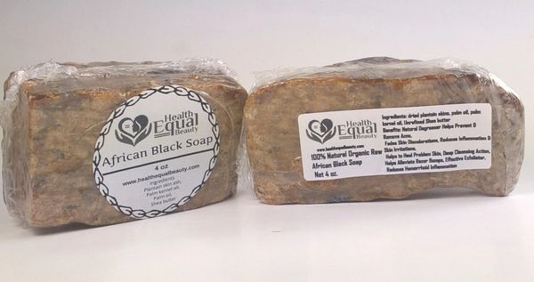 Pure African Black Soap 2 bar pack