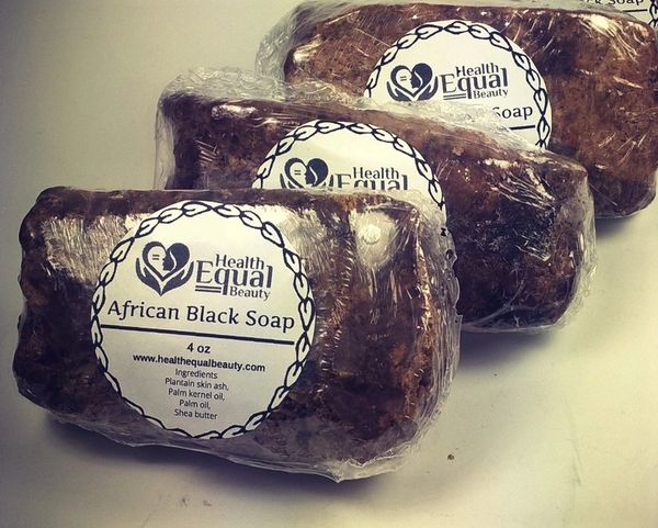 Pure African Black Soap 3 bar pack
