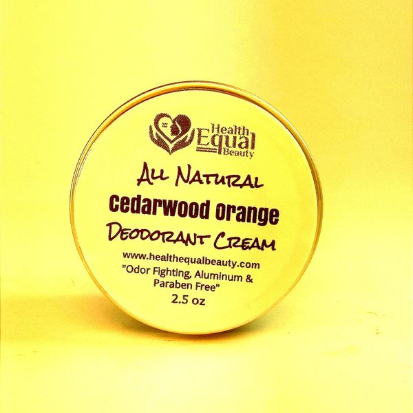 All Natural Cedarwood Orange Deodorant Cream 2.5 oz