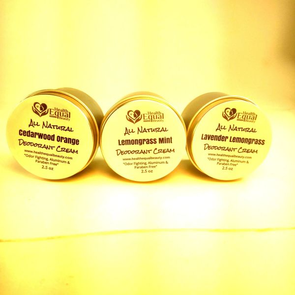 Value 3 Pack All Natural Deodorant Cream