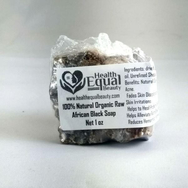 Pure African Black Soap 1 oz (SAMPLE)