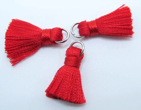 Red Cotton Tassels | zardenia