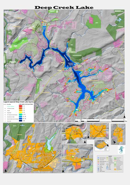 The ULTIMATE Deep Creek Lake and Garrett County towns map