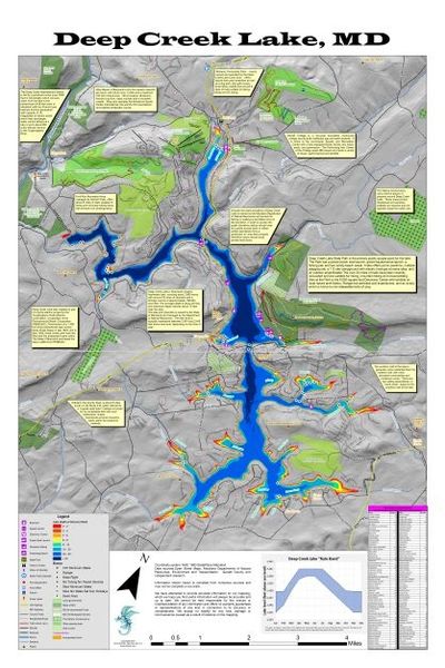 The ULTIMATE Deep Creek Lake Wall Map