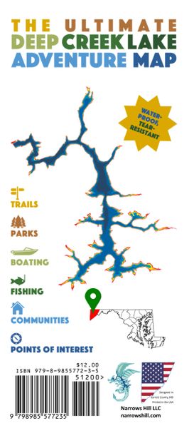 The Ultimate Deep Creek Lake Adventure Map Narrows Hill Llc Maps Of