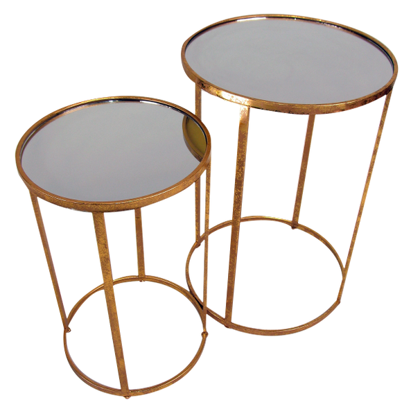 DRUM GOLD TABLE