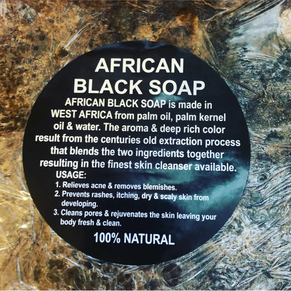5oz Raw African Black Soap (imported from Ghana)