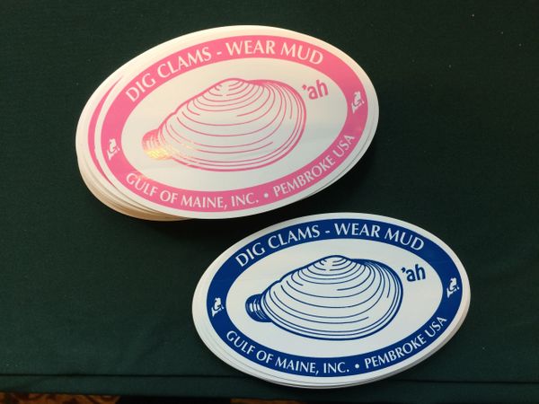 GOM - Clammah' Sticker - "Dig Clams - Wear Mud" | Maine Clam Gear Makes ...