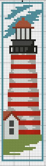 Light House Cross Stitch Bookmark