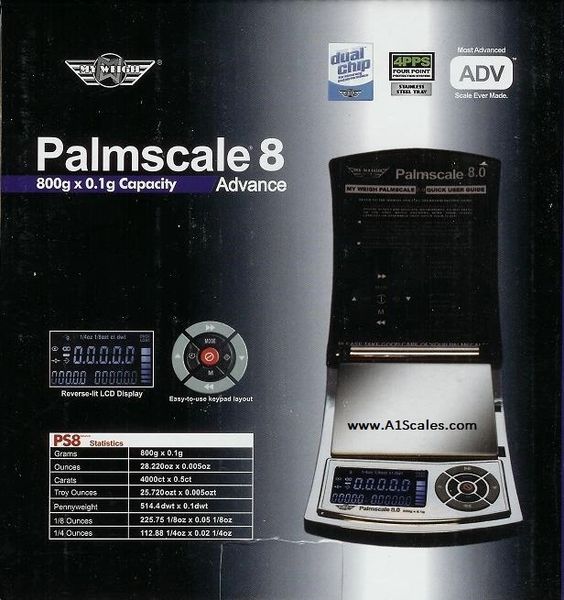 My Weigh Palmscale 8 300 Advanced Digital Scale