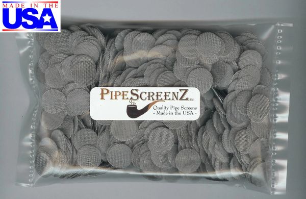 1000 PIPE SCREENS STAINLESS STEEL ¾”— FIlters Glass Metal Wood Smoking Pipes