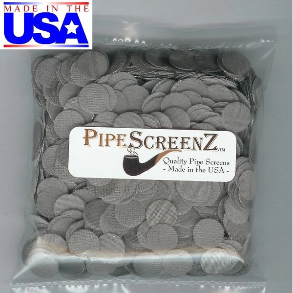 1000+ Count 1/2" (0.500") Stainless Steel Pipe Screens Made in the USA!