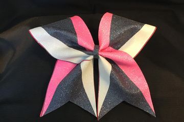 Cheerleading Training Glitter Bow Team Colours 