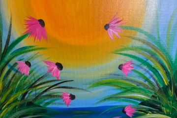 Flowers in the Sun Painting by TGT Art Studios, Tammy Groves Thornton