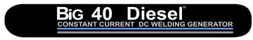 Miller Big 40 Diesel Decal Set, 1-Pair