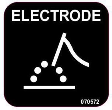 Miller Electrode Decal, Part # 070572