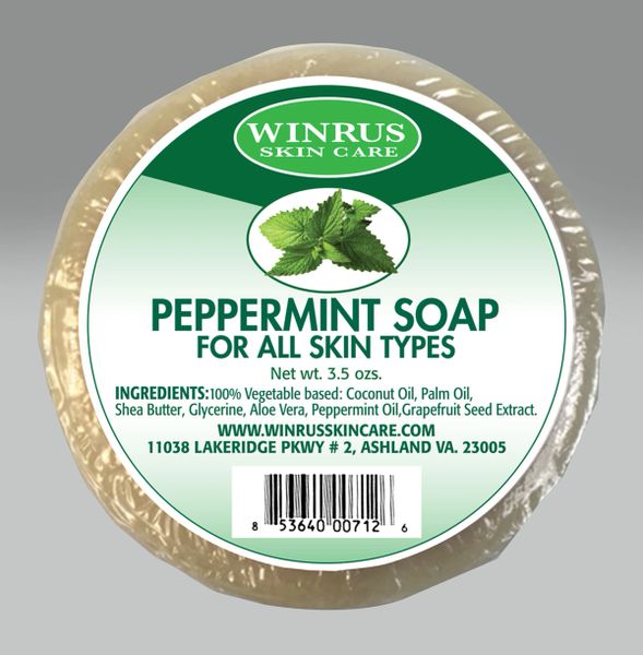 Peppermint soap - 6 pack
