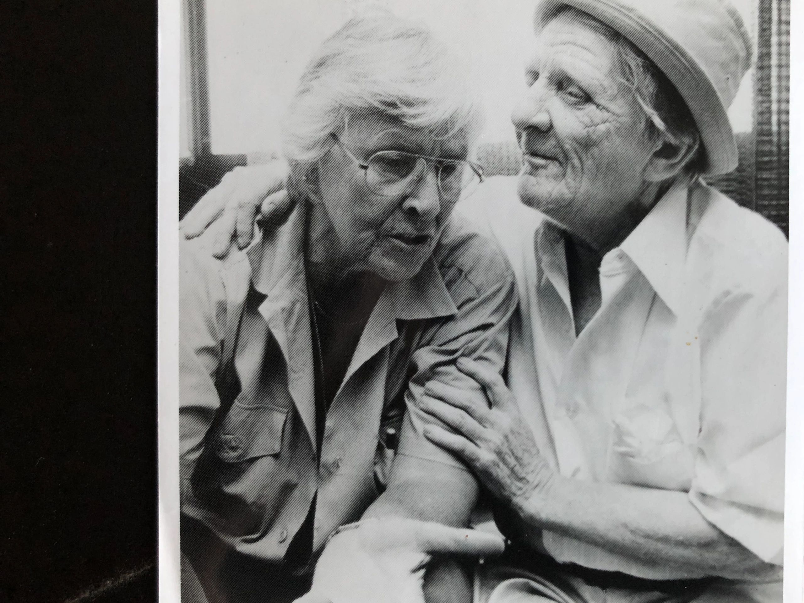 Kip Tiernan (left) with Alice (right) a Rosie's guest (photo: Jerry Berndt, 1989)