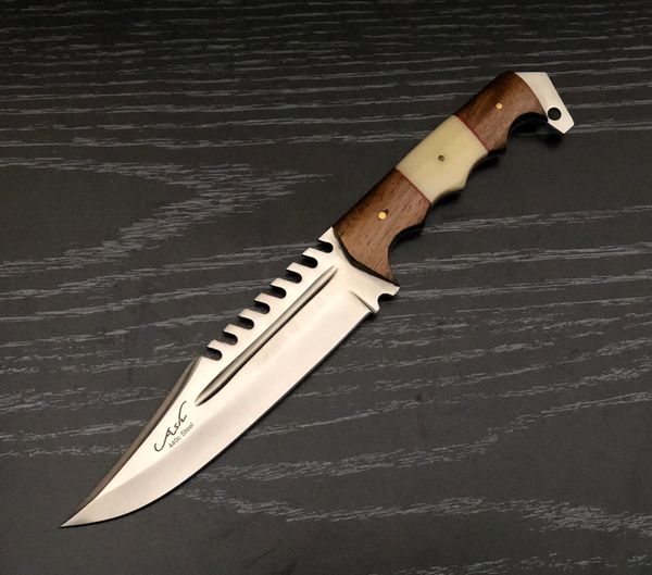 BI168 Custom Hand Made Hunting Bowie Knife 440C Steel 12” FULL TANG ...