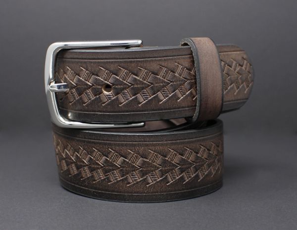 Padua | Brown Full Grain Leather Belt