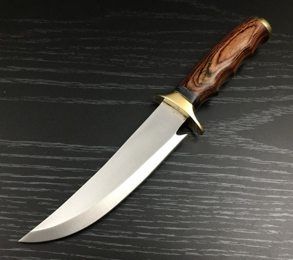 BI122 Custom Hand Made Hunting Bowie Knife 440C Steel 11