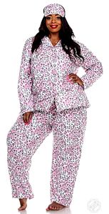 Plus size cheetah pajamas