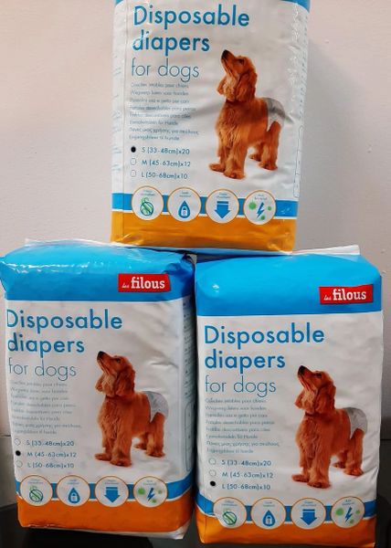 DISPOSABLE DIAPERS FOR DOGS