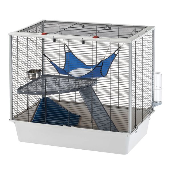 Cage à rats Keddoc Maison pour animaux Dessus Penthouse 93,5x63x76 cm  Anthracite