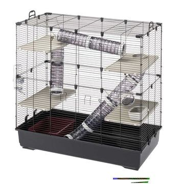 Cage à rats Keddoc Maison pour animaux Dessus Penthouse 93,5x63x76 cm  Anthracite