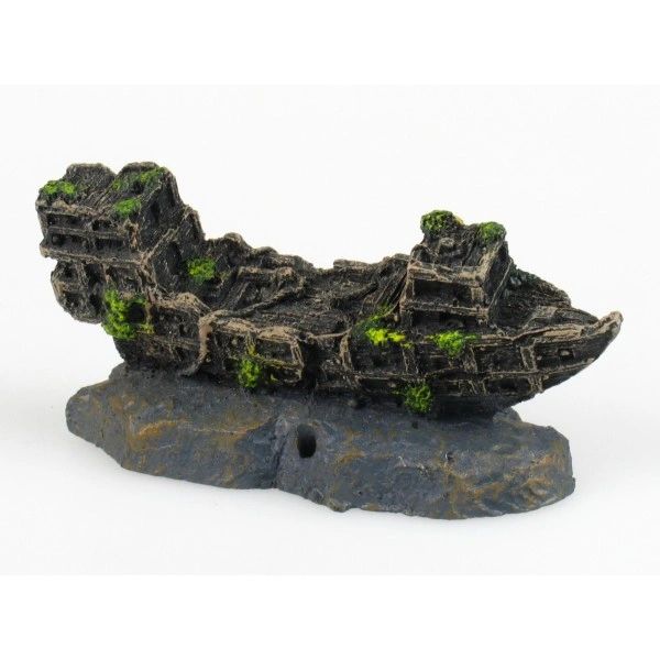 Aquarium decoration - boat 8-10cm (195.61)