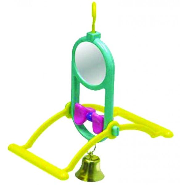 Mirror with seat and bell 17cm DODO (224.28)