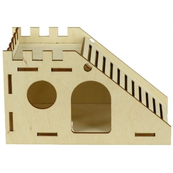 Wooden house for a hamster 17x9.5x10cm (322.29)