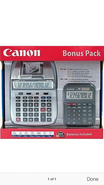 Cannon Typewriter and Calculator 3 lbs