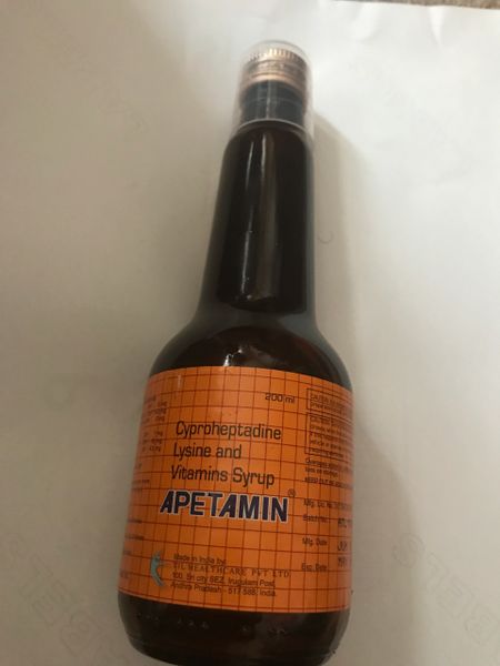 Apetamin Vitamin Syrup 200 ml (Spilled or without Box) " Special Pricing