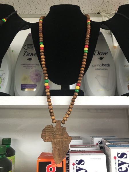 African map necklace