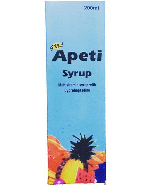GML Apeti Syrup 200ml (Multivitamin Syrup with Cyproheptadine) without box
