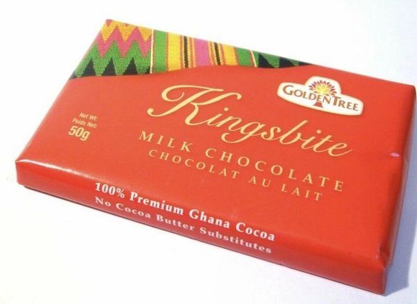 Kingsbite Golden Tree Milk Chocolate From Ghana 50g