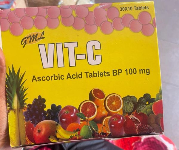 Gml- Vitamin C (Vit-C) Ascorbic Acid Tablets BP 100mg