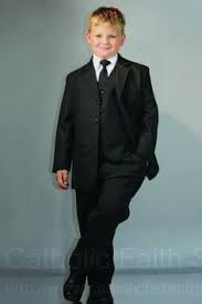 Boy's Suit - Black - Size 4