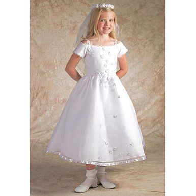 First Communion Dress - Size 8 - Corrine #D4963