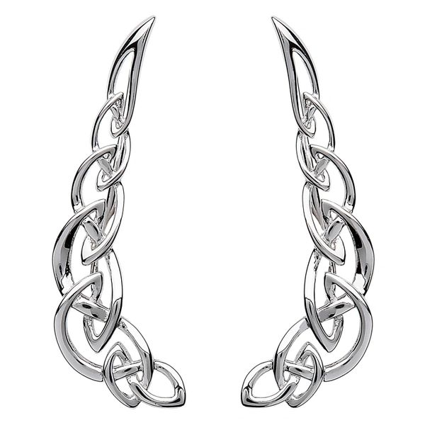 Earrings - Celtic - Climber Earrings - Silver - Shanore SW79
