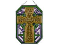 Suncatcher Celtic Cross Octagon Shaped Made in USA