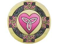 Suncatcher Celtic Heart Round Made in USA