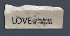 Birth Stone - made of stone from Jerusalem